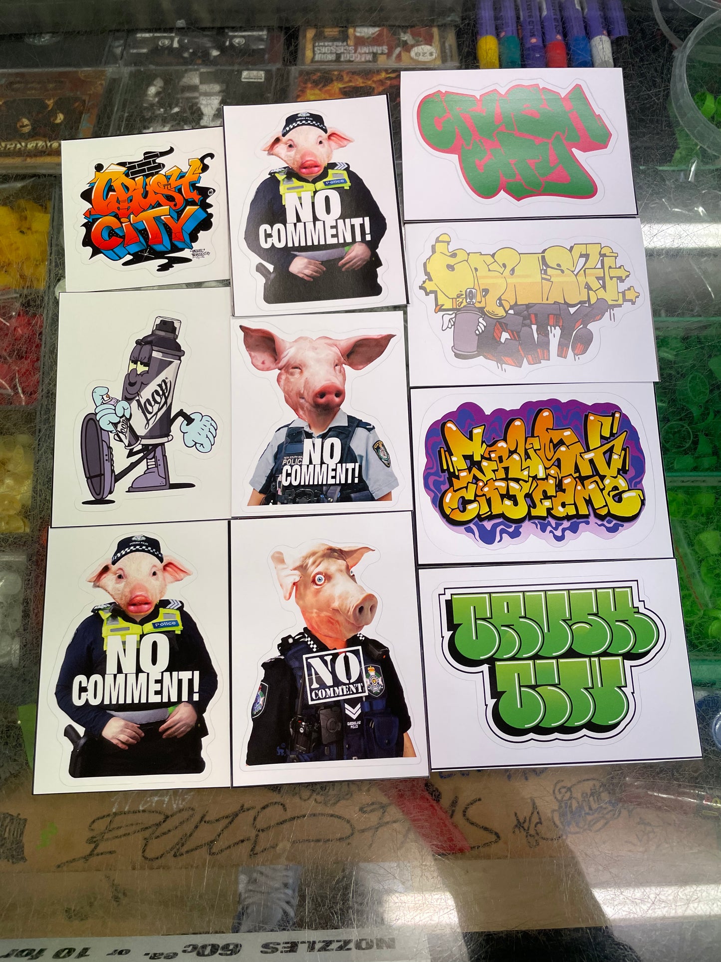 Crush City Sticker Pack