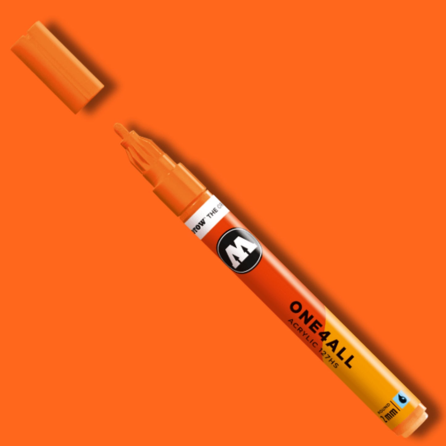 Molotow ONE4ALL Marker 127HS - 218 Neon Orange Fluorescent