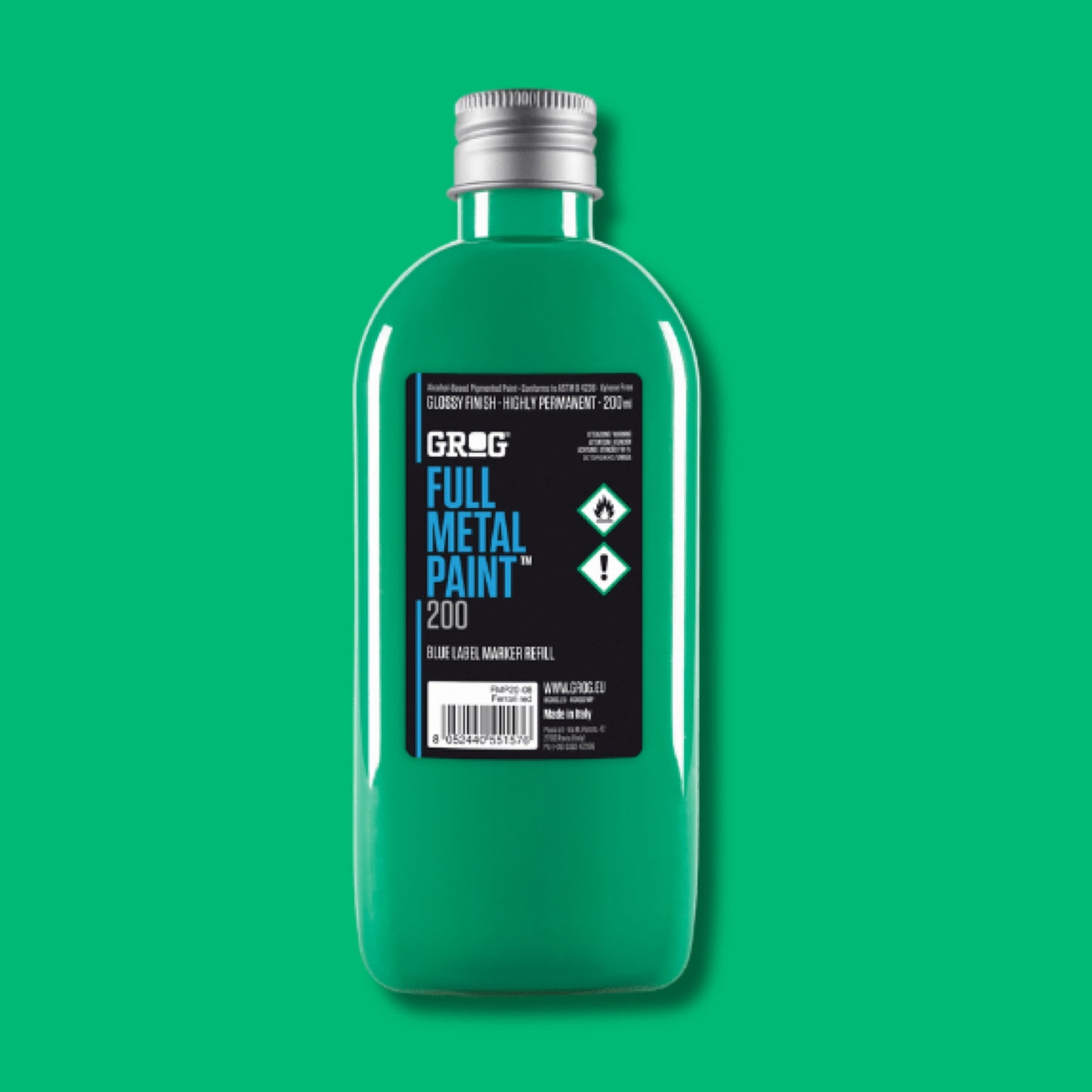 Grog Full Metal Paint 200ml - Obitory Green