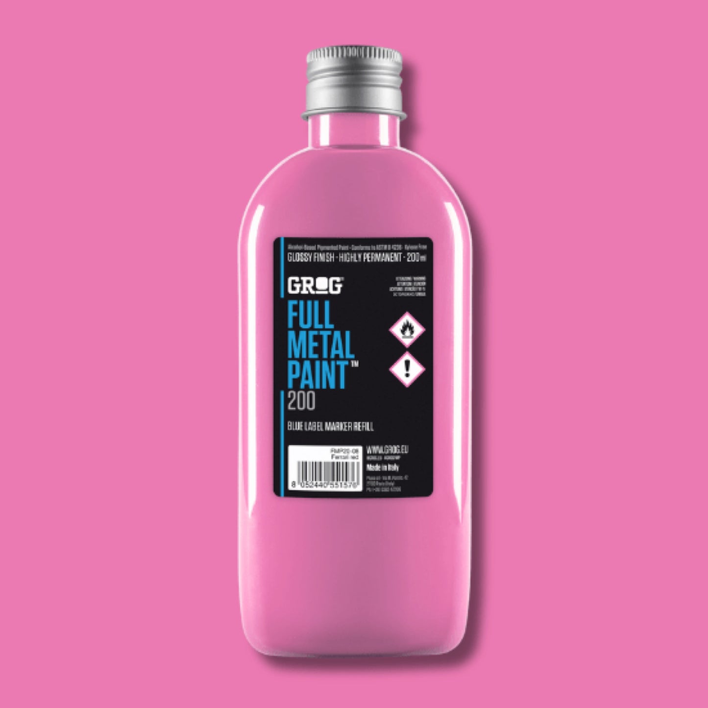 Grog Full Metal Paint 200ml - Piggy Pink