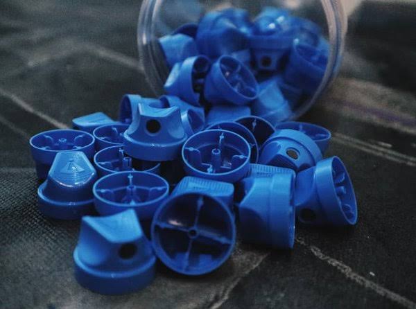 Nozzles - Flame Blue Skinny Caps