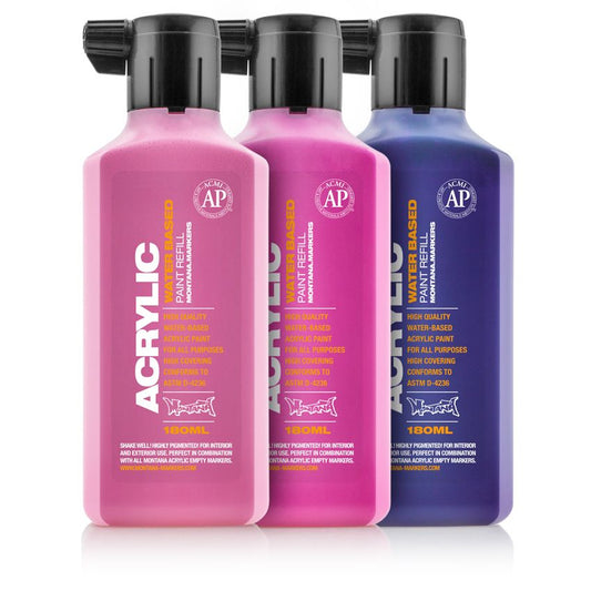 Montana - Acrylic Paint Refill 180ml - Shock Orange Light