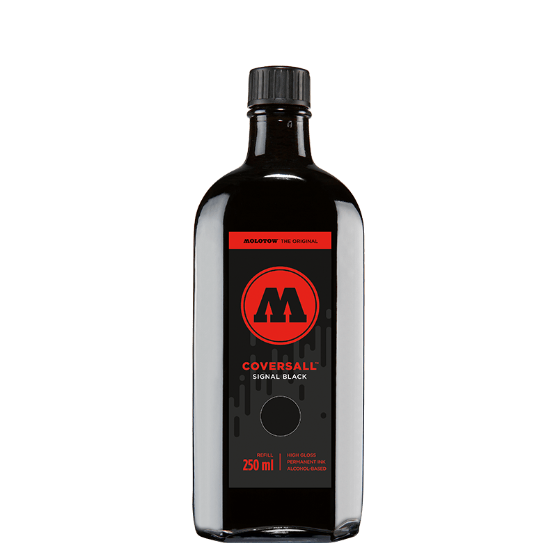 MOLOTOW COVERSALL Refill 250ml (Glass Bottle – For Markers)