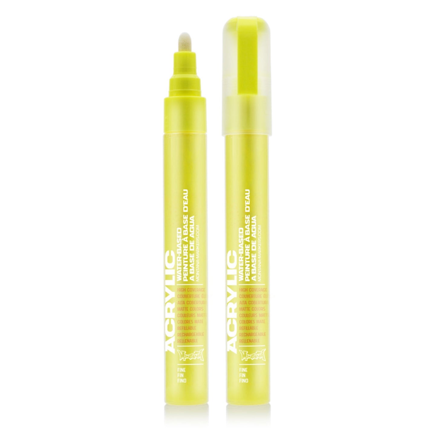 Montana Acrylic Marker 2mm Fine - Fluro Flash Yellow