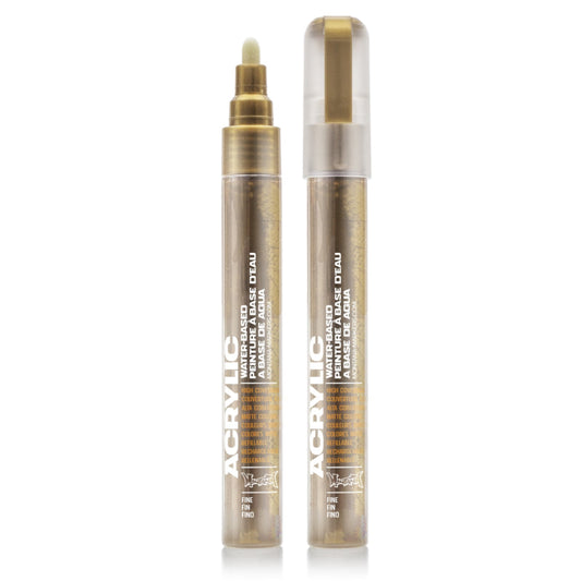 Montana Acrylic Marker 2mm Fine - Gold Matt