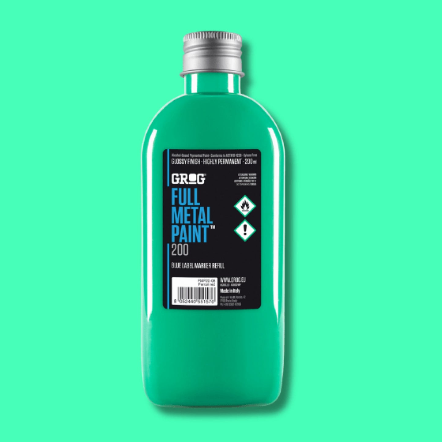 Grog Full Metal Paint 200ml - Miami Green