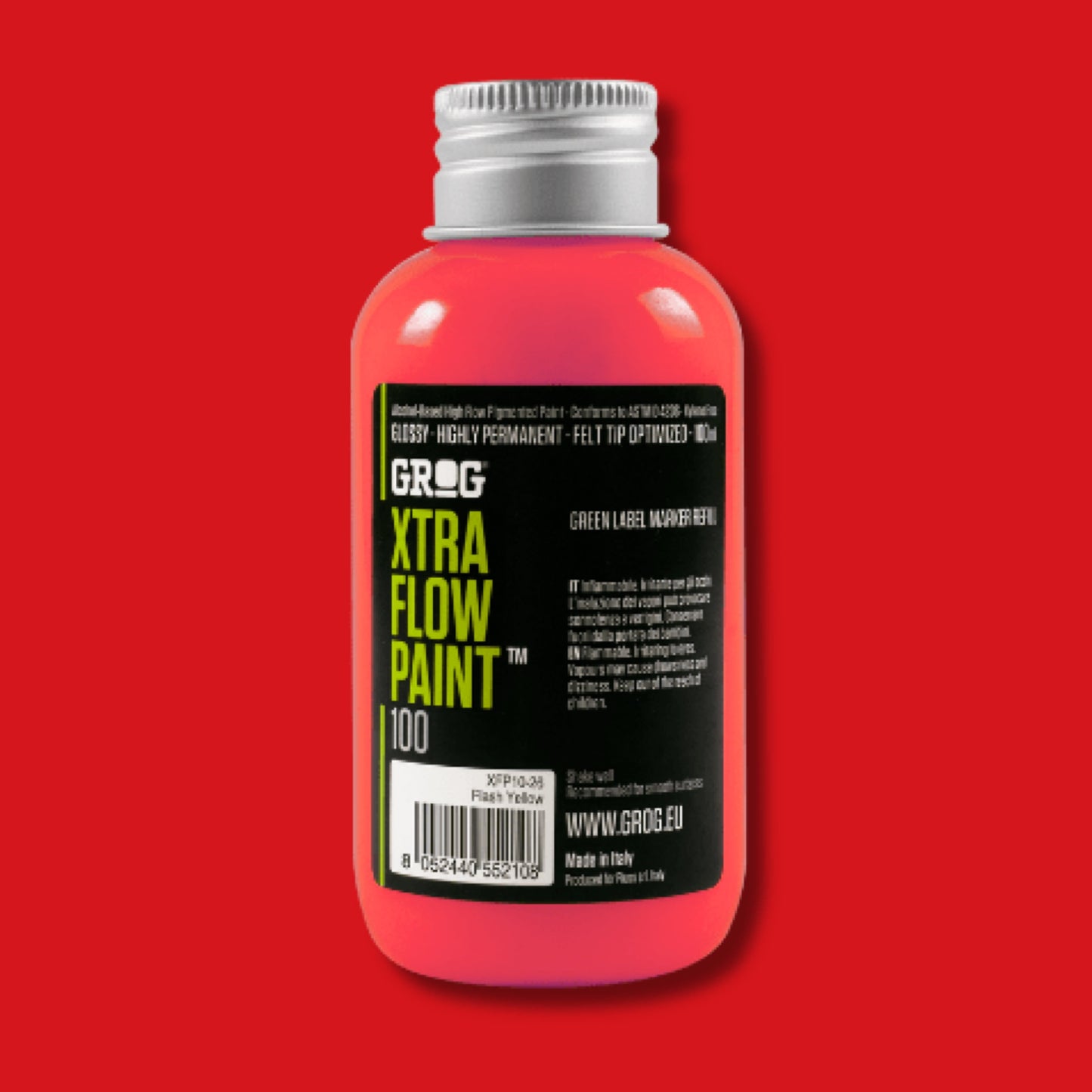 GROG XTRA FLOW PAINT 100mm - Ferrari Red