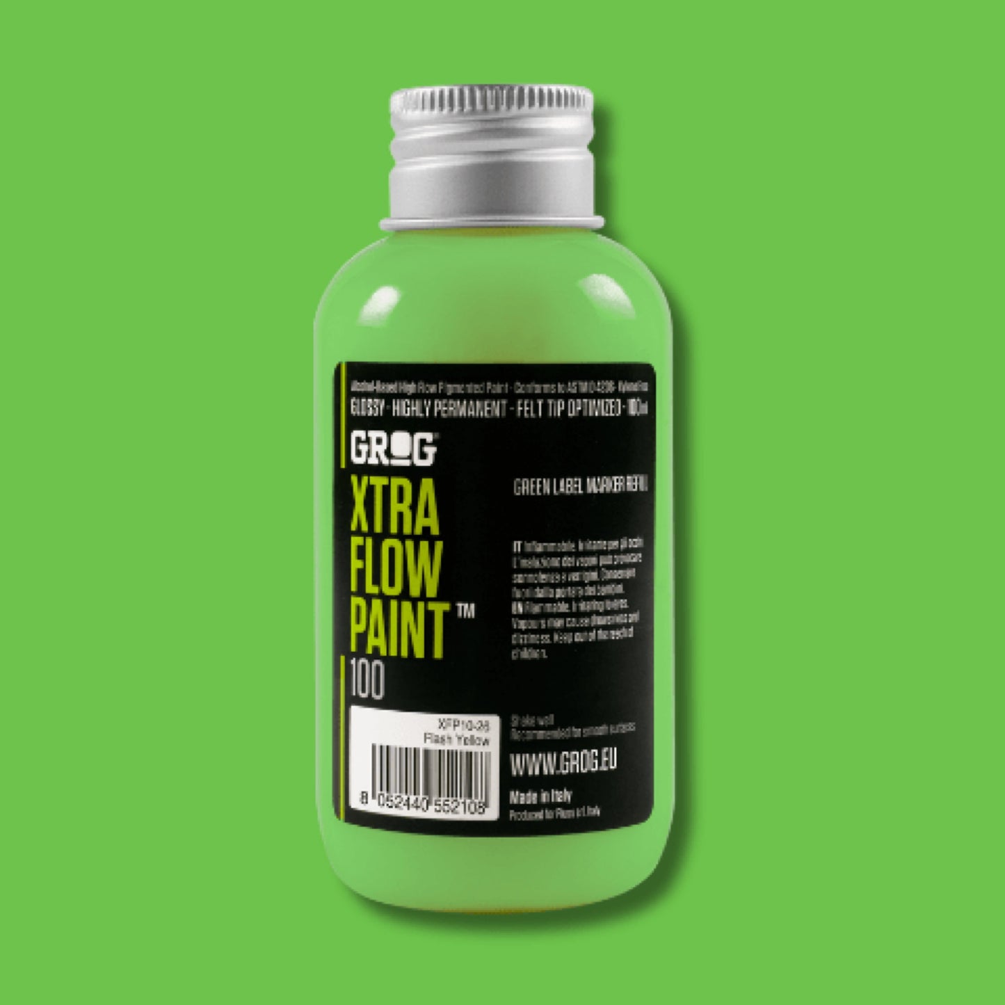 GROG XTRA FLOW PAINT - Laser Green