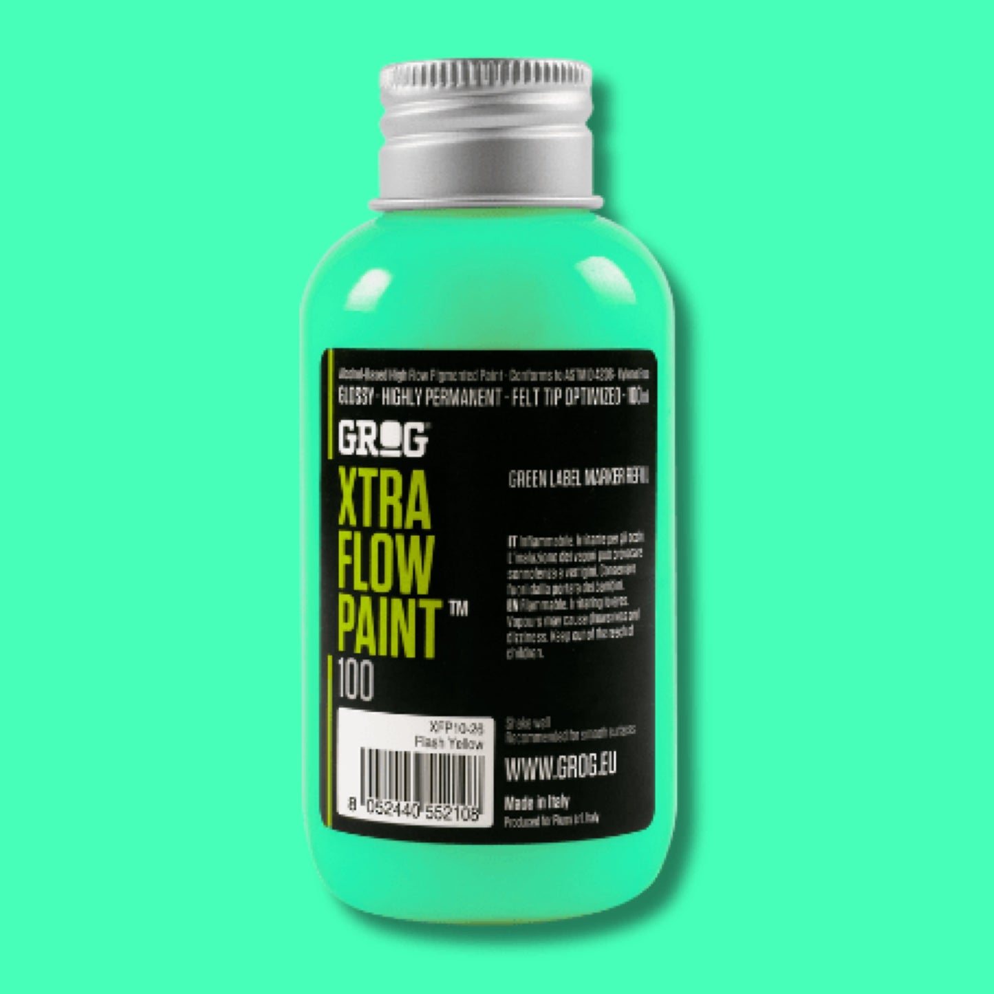 GROG XTRA FLOW PAINT 100 mm - Miami Green