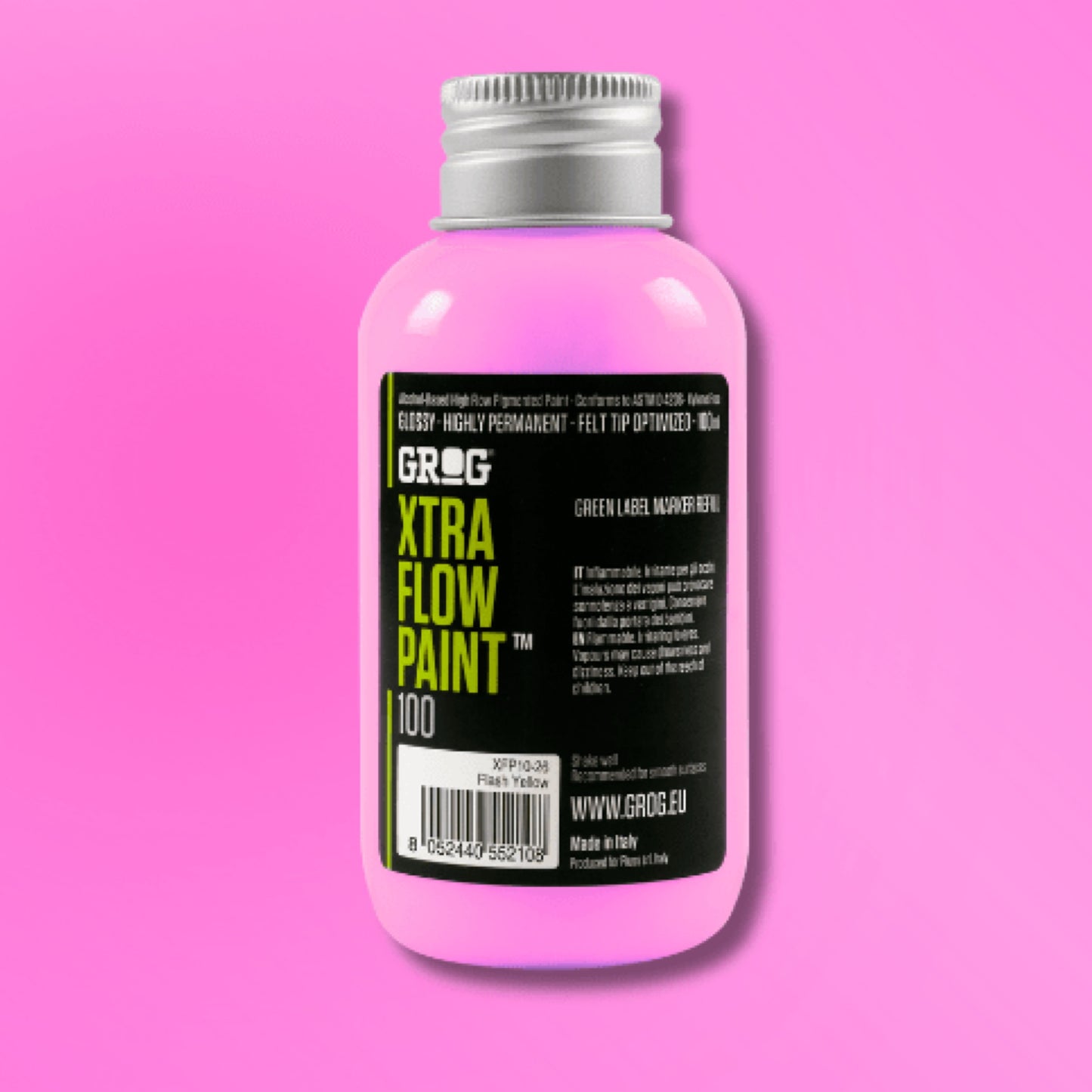 GROG XTRA FLOW PAINT 100 mm - Neon Fuchsia