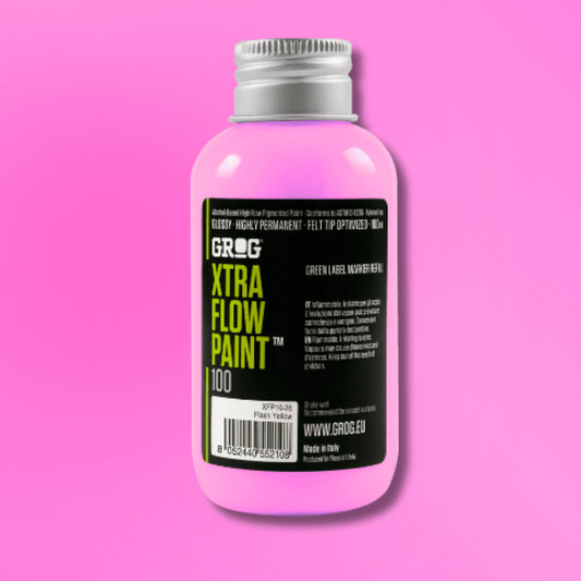 GROG XTRA FLOW PAINT 100 mm - Neon Fuchsia