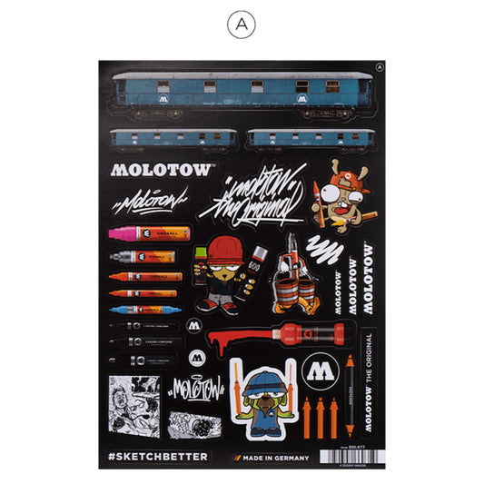 MOLOTOW Sticker Sheet A