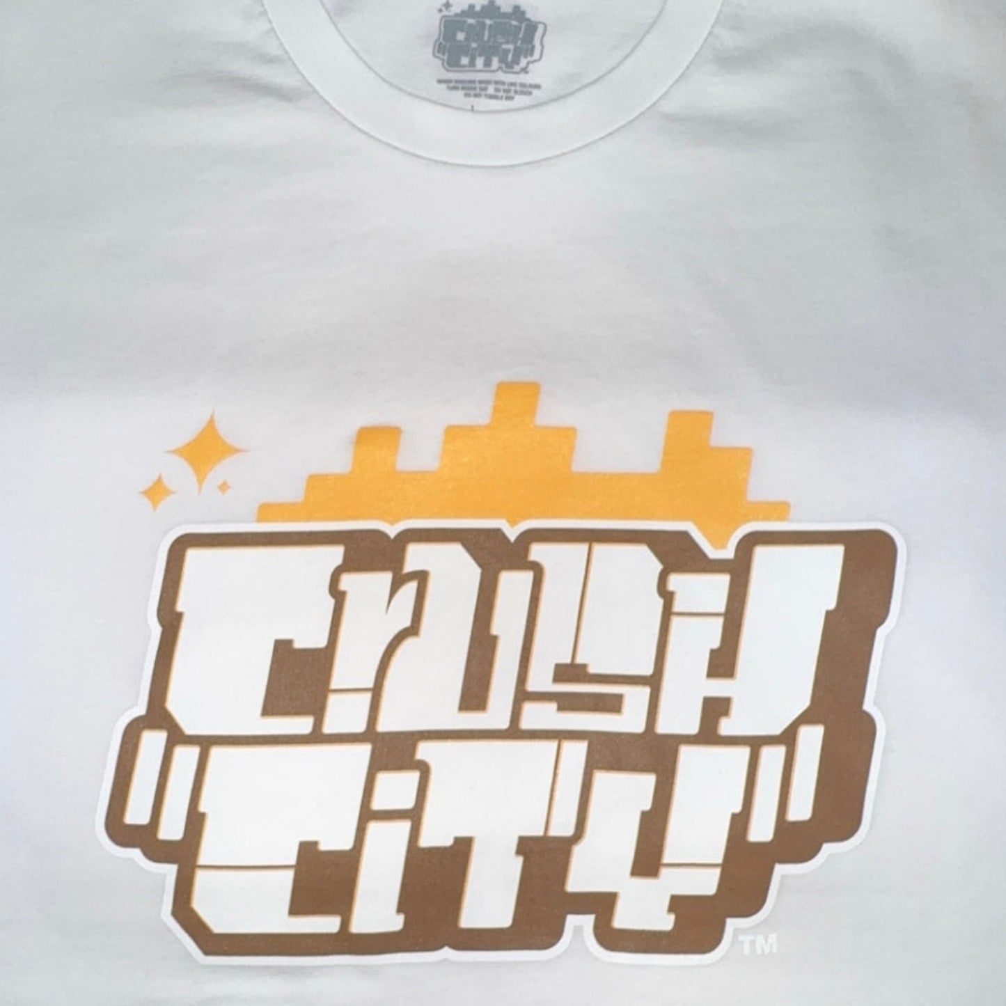 Crush City Stacked - Original Logo - White